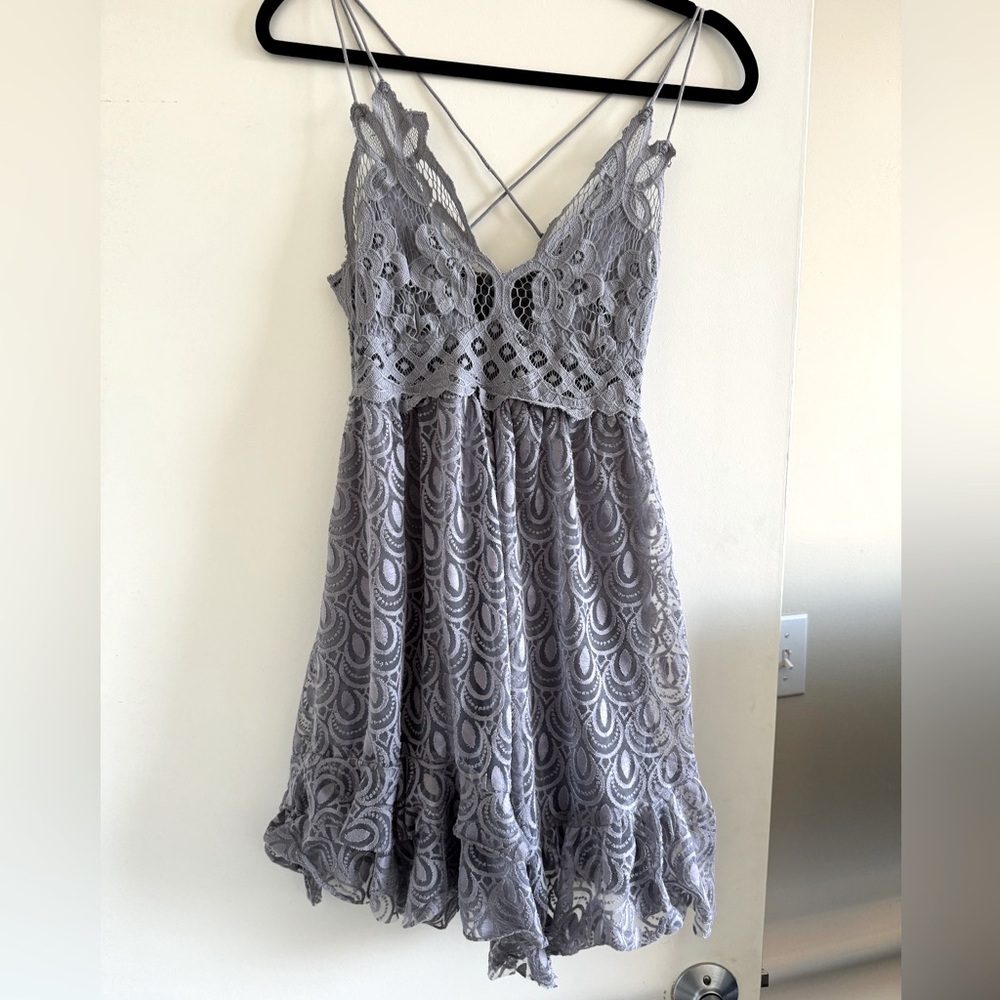 REVOLVE lilac gray dress!